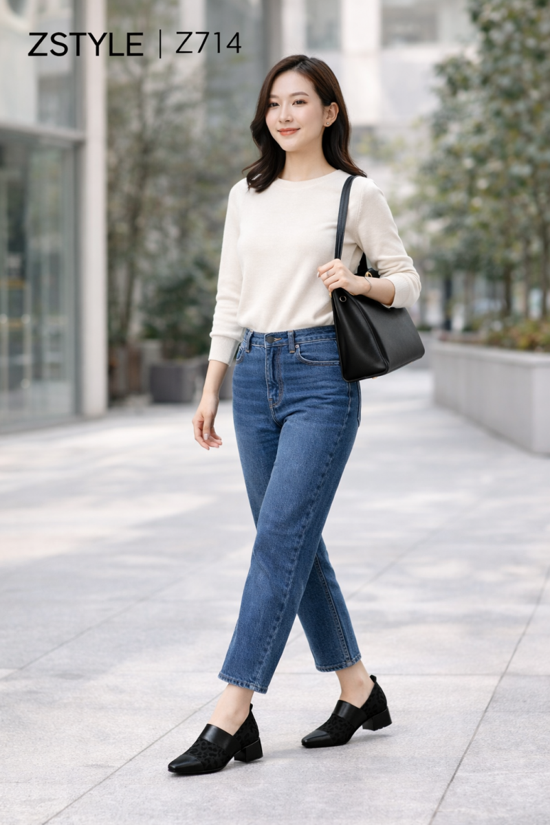Phối đồ thời trang trên phố Z714 Phối đồ thời trang trên phố Z714