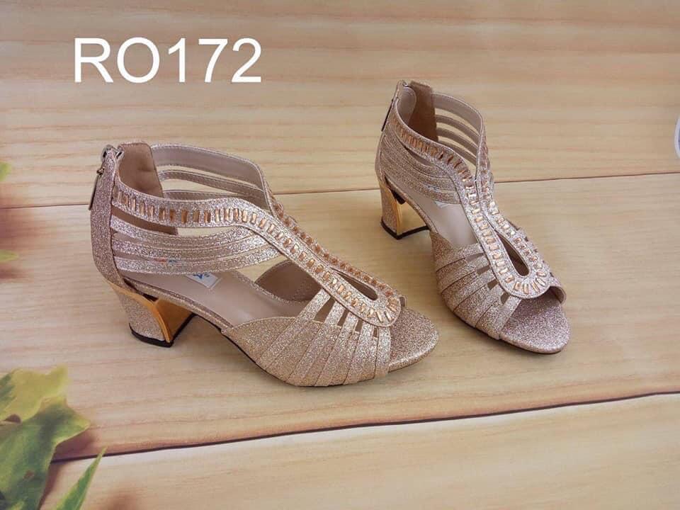 Giày xăng đan nữ RO172 màu vàng đồng